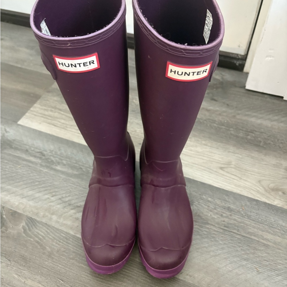 Hunter Deep Purple Tall Boots